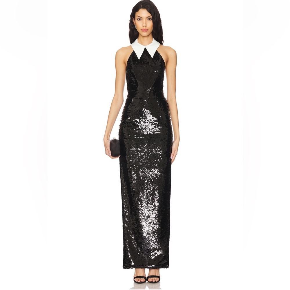 Bronx and Banco Wednesday Sequin Gown Black